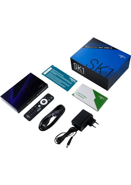Sk1 8K Android Tv Box Amlogic S928X-K İşlemci 8gb RAM 128GB Depolama Wıfı6 Bt5.2