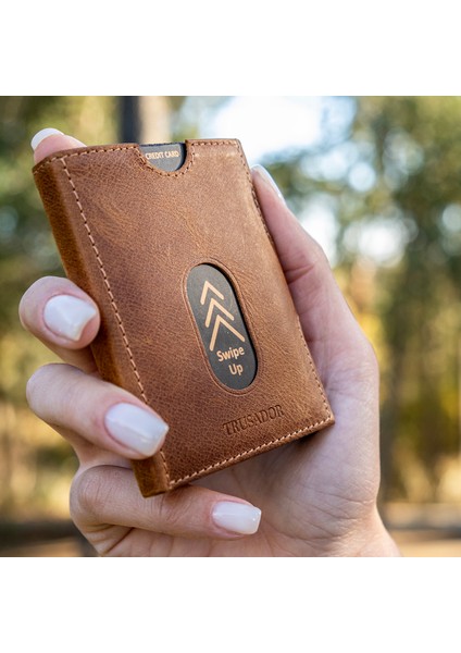 Valencia Taba Bozuk Paralık Cepli Unisex Hakiki Deri Rfid Korumalı Erkek Kadın Mini Cüzdan Hediye