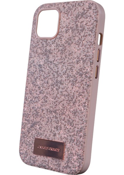 Apple iPhone 14 Pro Taşlı Kılıf Pembe