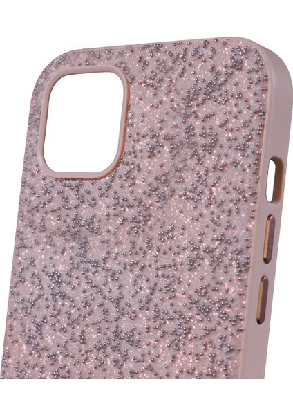 Apple iPhone 14 Pro Taşlı Kılıf Pembe