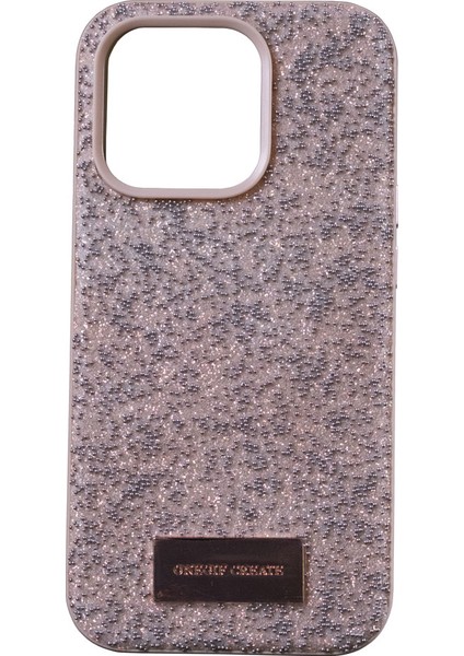 Apple iPhone 14 Pro Taşlı Kılıf Pembe