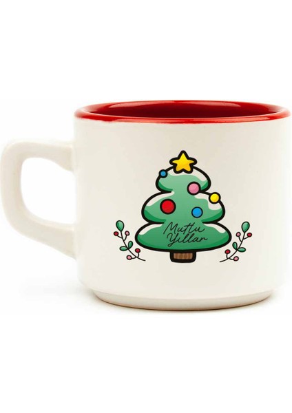 Yılbaşı Ağacı Beyaz Venüs Kupa No:2-Yılbaşı Temalı Kupa