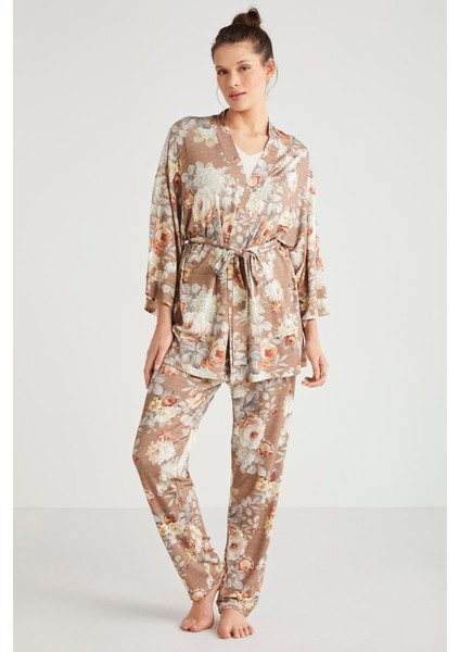 Lux Mood Üçlü Pijama Takımı