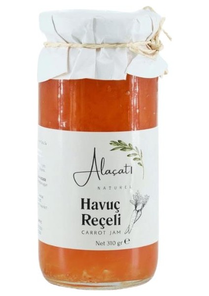 Havuç Reçeli Doğal Meyveli Katkısız Reçel 300 G E
