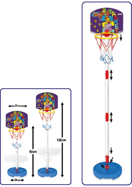 KRAL ŞAKİR KÜÇÜK AYAKLI BASKETBOL SET