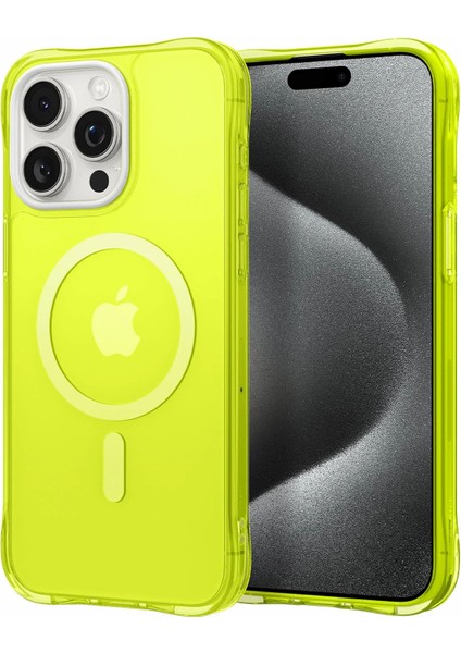 Ciel by CYRILL iPhone 15 Pro Kılıf Ultra Sheer Mag MagSafe özellikli Lime - ACS06767