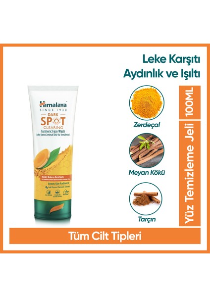 Since 1930 Dark Spot Clearing Leke Karşıtı Zerdeçal Özlü Yüz Temizleyici 100 ml