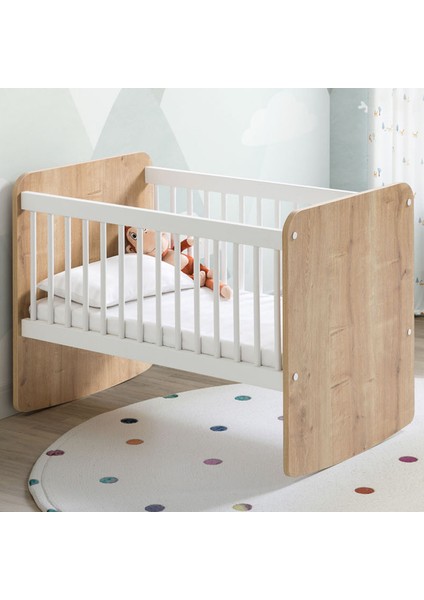 BW1011 - Pratik Mini Bebek Beşik Ahşap 50x90