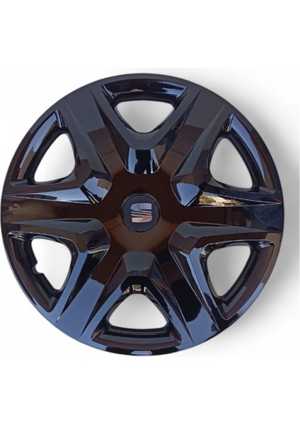 Seat Leon/Cupra/Ibiza 15 Inç Jant Kapağı Seti-6ksiyah