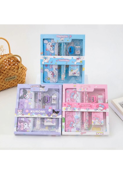 Sanrio Kuromi My Melody Cinnamoroll Kırtasiye Seti 12 Parça Cinnamoroll Kırtasiye Seti fırsatları