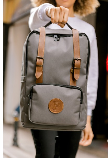 BKS Grey Backpack Sırt Çantası