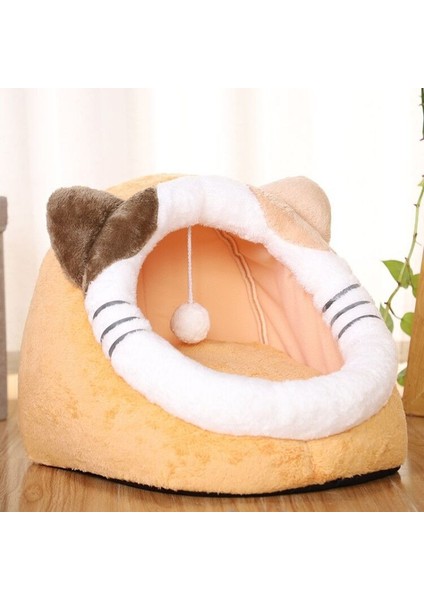 MW0001-GRI Stili 46X46X37(CM) Tatlı Kedi Yatağı Sıcak Evcil Hayvan Sepeti Rahat Kedi Yuvası Yumuşak Köpek Matı Çanta Yıkanabilir Mağara Kediler Yatak M Evcil Hayvanlar Için Tenteli (Yurt Dışından) fırsatları