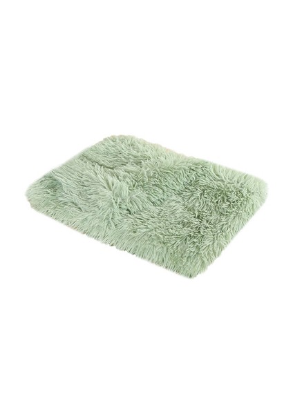 Yeşil Stil 100X75CM Yumuşak Pet Köpek Battaniye Kedi Yatak Mat Uzun Püsküllü Sıcak Çift Katmanlı Tüylü Derin Uyku Kılıfı Küçük Orta Büyük Köpekler Yatağı (Yurt Dışından)