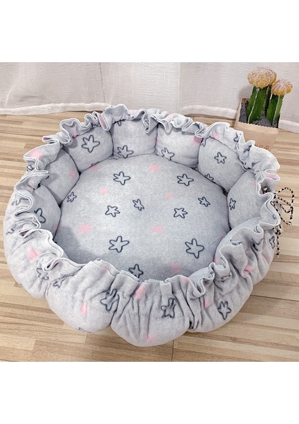 No.5 Tarzı 85CM Dış Çap Köpek Kedisi Yatağı Yumuşak Sıcak Kedi Sepeti Ayarlanabilir Köpek Matı Yuvarlak Puf Kedi Yastığı Kedi Aksesuarları Pet Malzemeleri (Yurt Dışından)