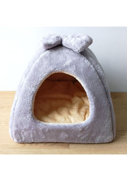 Açık Gri Tarzı U 45X45CM Kedi Köpek Evi Koltuk Yatak Kış Sıcak Uyku Için Yavru Köpek Kedi Malzemeleri Kesilmiş Kedi Matları (Yurt Dışından)