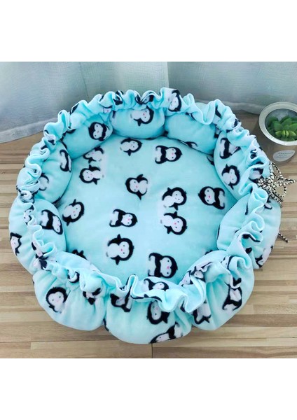 No.12 Tarzı 70CM Dış Çap Süper Yumuşak Sıcak Kedi Yatağı Ayarlanabilir Köpek Matı Pet Yatma Sepeti Yuvarlak Puf Kafes Hafif Rahat Dokunuş 17 Renk (Yurt Dışından)