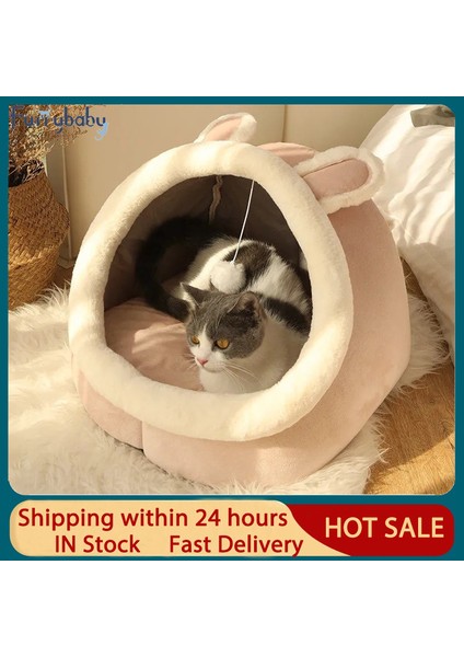 Açık Yeşil Stil S (31X30X28CM) Kedi Yatağı Sıcacık Kedi Kumu Rahat Kedi Evi Çadırı Çok Yumuşak Küçük Köpek Matı Yıkanabilir Kediler Yatakları (Yurt Dışından) fırsatları