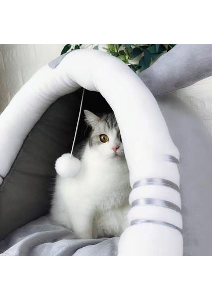 C Stili S (31X30X28CM) Kedi Evi Çanta Sıcak Kedi Yatağı Rahat Kedi Yuvası Çadır Çok Yumuşak Küçük Köpek Matı Çanta Yıkanabilir Mağara Kediler Yatakları (Yurt Dışından) fırsatları