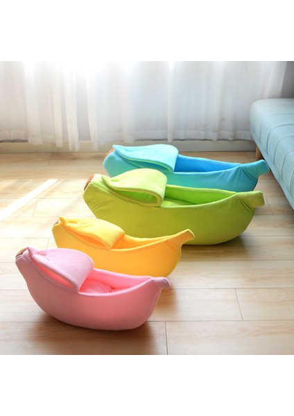 Yeşil Stil L Beden Sevimli Muz Şekilli Evcil Hayvan Kedi Yatağı Mat (Yurt Dışından) modelleri