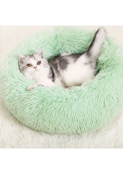 Pad-Gökkuşağı Renk Stili 40CM Kedi Süper Yumuşak Uzun Püsküllü Sıcak Mat Sevimli Hafif Kedi Yuvası (Yurt Dışından) indirimleri