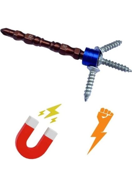 Çift Taraflı Çelik Bits Uç Ph2 Çelik Matkap Ucu S2 Matkap Ucu Yıldız Matkap Ucu Vidalama Ucu