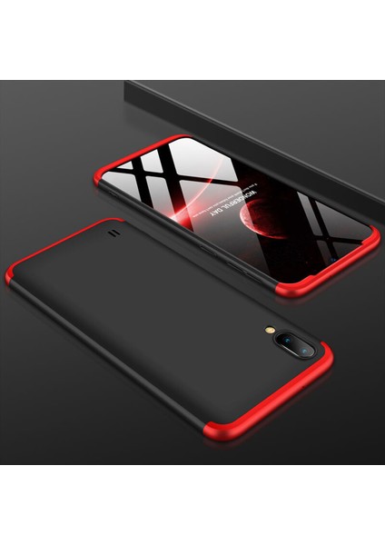 Samsung Galaxy M10 Kılıf New 360 Derece Tam Koruma Kılıf Mavi fiyatları