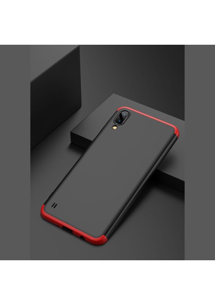 Samsung Galaxy M10 Kılıf New 360 Derece Tam Koruma Kılıf Mavi indirimleri