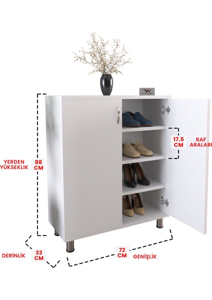 4 Raflı Ayakkabı Dolabı Antre Hol Çok Amaçlı Ayakkabılık modelleri