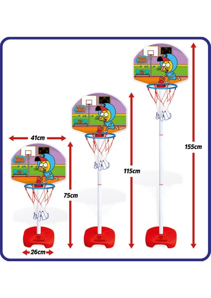 KRAL ŞAKİR BÜYÜK AYAKLI BASKETBOL SET
