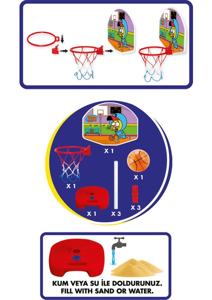 KRAL ŞAKİR BÜYÜK AYAKLI BASKETBOL SET
