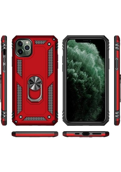 Apple iPhone 11 Pro Kılıf Panzer Yüzüklü Kılıf Lacivert fırsatları