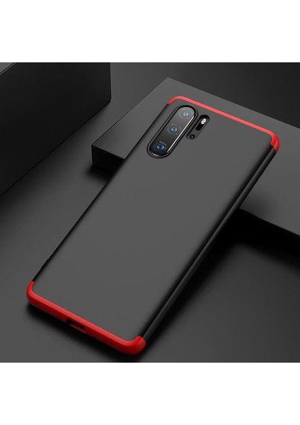 Huawei P30 Pro Kılıf New 360 Derece Tam Koruma Kılıf Rose Gold