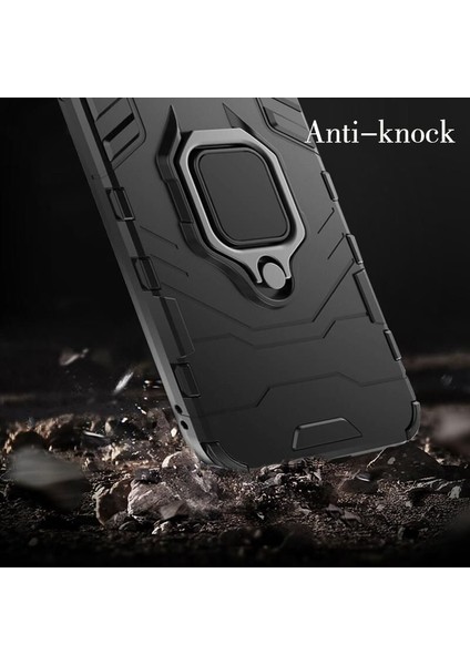 Samsung Galaxy S10 Kılıf Verüs Yüzüklü Silikon Kenar Kılıf Kırmızı