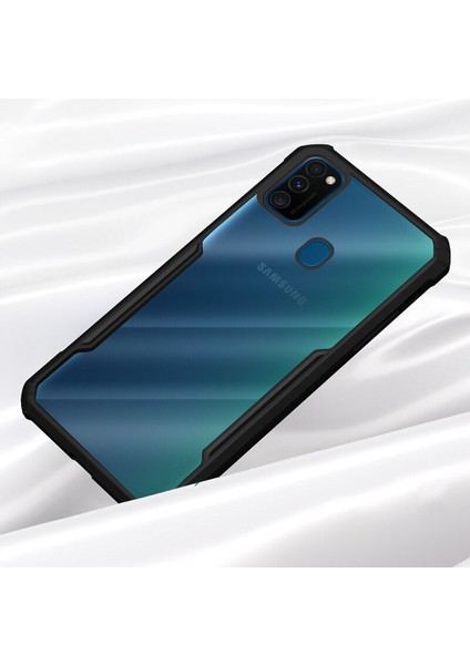 Galaxy M30S Kılıf Zebana Shockproof Silikon Kılıf Kırmızı