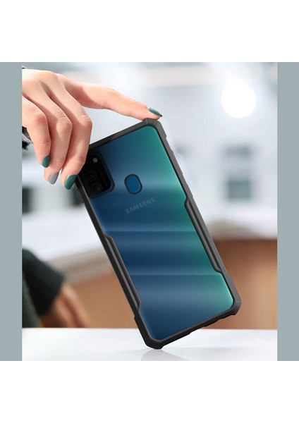 Galaxy M30S Kılıf Zebana Shockproof Silikon Kılıf Kırmızı