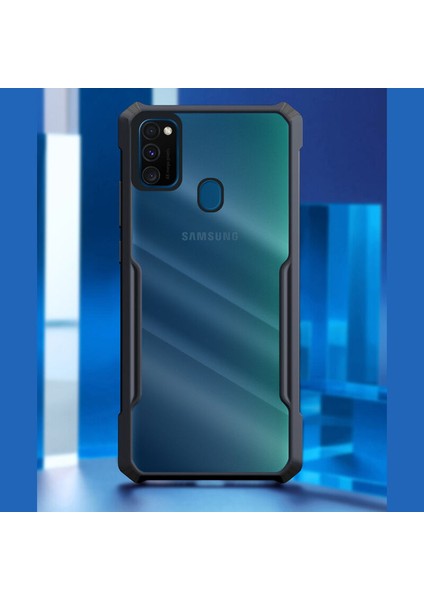 Galaxy M30S Kılıf Zebana Shockproof Silikon Kılıf Kırmızı