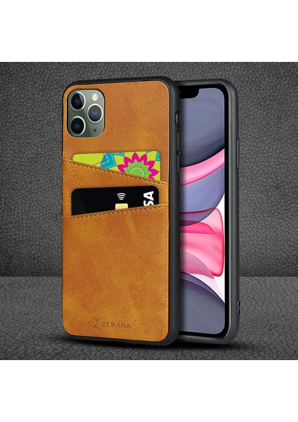 Samsung Galaxy A10S Kılıf Zebana Swank Cepli Kılıf Kahverengi