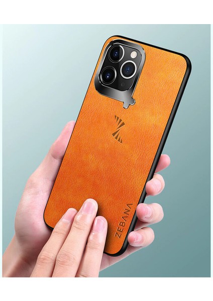 Apple iPhone 11 Pro Max Kılıf Zebana Klasik Stil Deri Kılıf Kırmızı modelleri