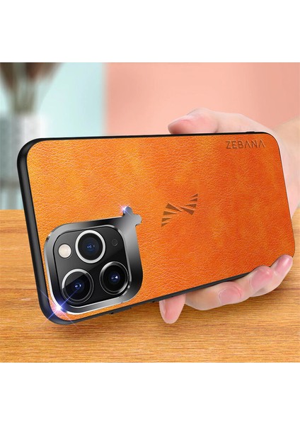 Apple iPhone 11 Pro Max Kılıf Zebana Klasik Stil Deri Kılıf Kırmızı fırsatları