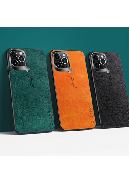 Apple iPhone 11 Pro Max Kılıf Zebana Klasik Stil Deri Kılıf Kırmızı indirimleri