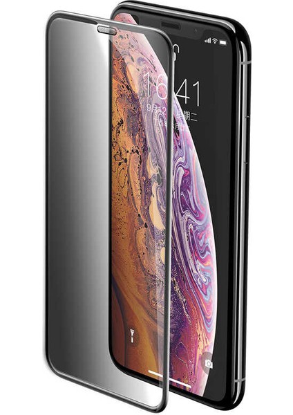 Apple iPhone 11 Pro Max Zebana Mat Seramik Hayalet Ekran Koruyucu Siyah