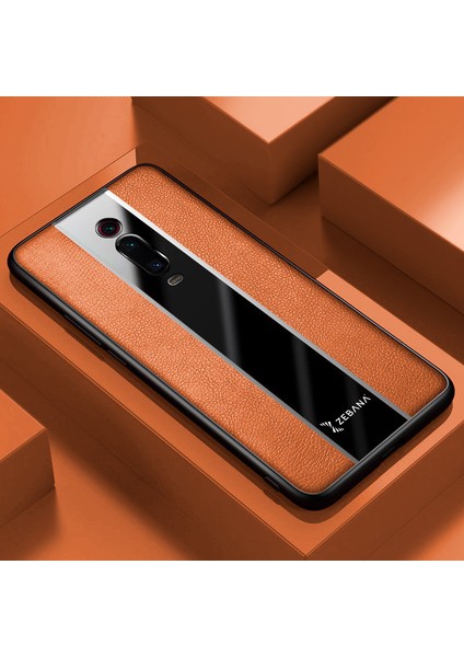 Xiaomi Mi 9t Pro Kılıf Zebana Premium Deri Kılıf Kahverengi