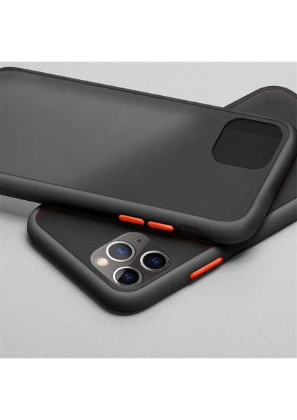 Apple iPhone 11 Pro Kılıf Zebana Stylish Silikon Kenar Kılıf Lacivert