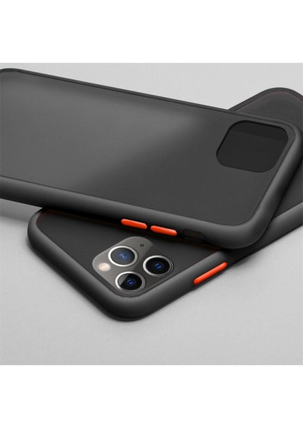 Apple iPhone 11 Pro Max Kılıf Zebana Stylish Silikon Kenar Kılıf Sarı