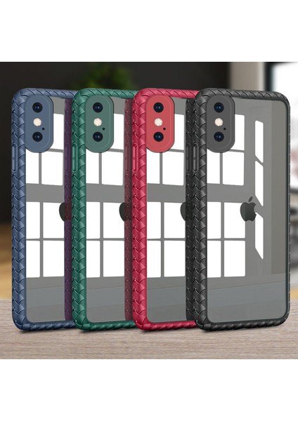 Apple iPhone Xs Max Kılıf Zebana Mild Silikon Kenar Kılıf Mavi modelleri