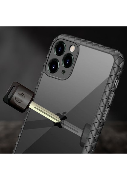 Apple iPhone 11 Pro Kılıf Zebana Mild Silikon Kenar Kılıf Kırmızı