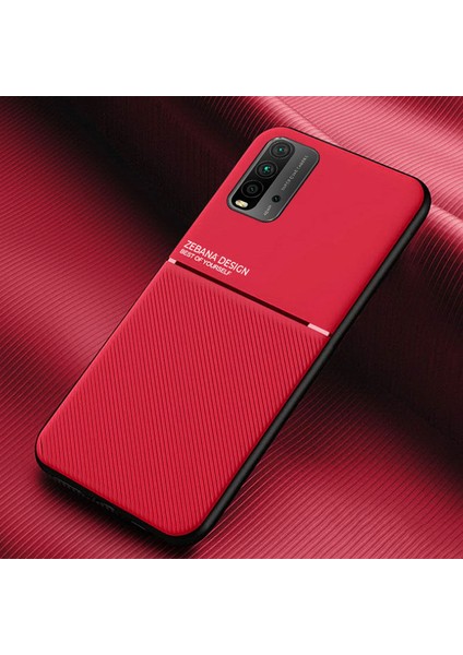 Xiaomi Redmi 9t Kılıf Zebana Design Silikon Kılıf Kırmızı