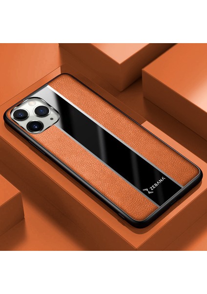 Apple iPhone 11 Pro Kılıf Zebana Premium Deri Kılıf Kahverengi