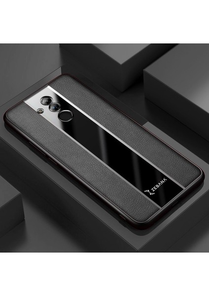 Huawei Mate 20 Lite Kılıf Zebana Premium Deri Kılıf Siyah