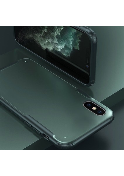 Apple iPhone Xs Max Kılıf Zebana Mod Silikon Kenar Kılıf Siyah